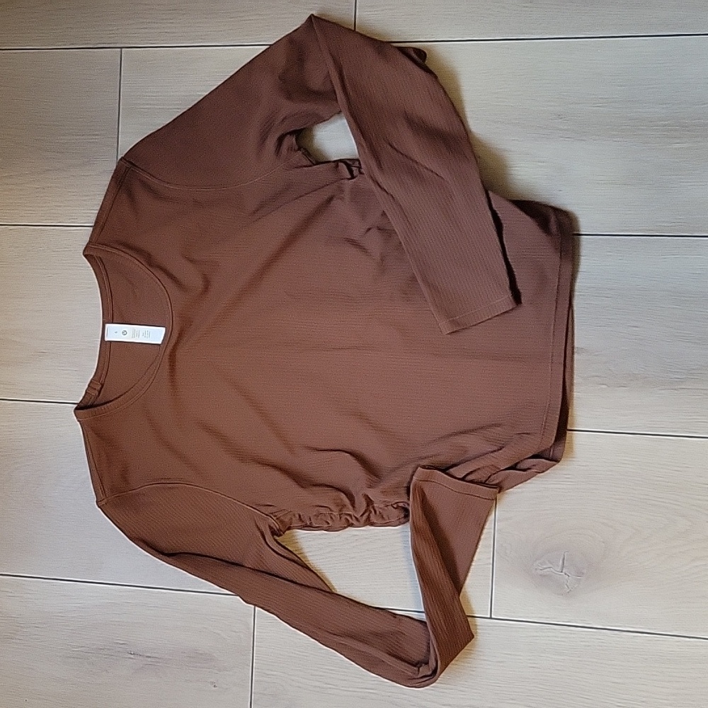 NWOT LULULEMON All It Takes Ribbed Nulu Long-Sleeve Shirt size 6